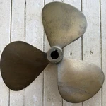 Bck Ltd. 19 X 18 Lh 1-1/4" Shaft Bronze Boat Propeller Owen Sound Canada. Fixed Price $210.00.