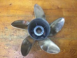 Mercury High Five 25 Pitch Right Hand Propeller. Fixed Price $415.00.