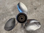 14" X 18P Suzuki Stainless Steel Propeller, 4.25" Gearcase, P10662. Fixed Price $275.00.