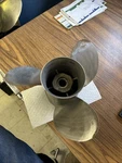 Mercury/quicksliverstainless Steel Propeller 48-16322A45 X 25P Blade Rh. Fixed Price $220.00.