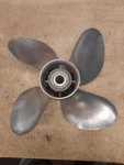 Omc Renegade V-6 13 1/2" X 25 Pitch 4 Blade Stainless Prop 175738. Fixed Price $229.95.