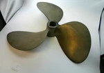 Antique Brass Boat Motor Propeller Michigan Dyna Jet. Fixed Price $95.00.