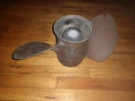 Vintage Mercury Brass Bronze Two Blade Propeller 48-49630 21 13 1/2. Fixed Price $75.00.