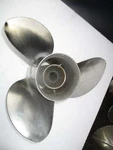 Solas Outboard Stainless Propeller 15 Spline YD3X13 1/4 X17RN) Spun Hub. Fixed Price $125.00.