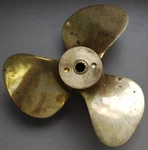 Mercury Quicksilver Bronze Prop P/n 48-26507A1 Oem 11 3/4 X 9 1/2 L.h. (cl). Fixed Price $115.00.