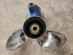 15" X 17P Omc Evinrude Johnson Viper Ss Prop, 174889, Spline 4.75", P10710. Fixed Price $150.00.