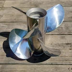 Volvo Penta Duoprop Stainless Steel F7 Propellers Front Rear 3851467+ 3851477. Fixed Price $1100.00.