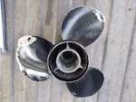 22NN36 Aluminum Mercury Propeller, J15X17P, 15" Sweep, 17" Pitch, Fair Condition. Fixed Price $79.95.
