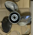Evinrude Johnson Propeller 763309 Stainless Steel 3-BLADE Rh 19-PITCH 14-3/4 Dia. Fixed Price $329.99.
