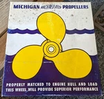 Vintage Pj 771 Michigan Outboard Boat Propeller & Box 3 Blade White. Fixed Price $149.99.