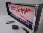 Chris Craft Motor Boats Led Display Lighted Sign Lightbox Wall Hanging. Fixed Price $125.00.