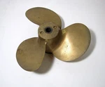 Vintage Quick Silver Brass Boat Part No. 22814A1 Propeller. Fixed Price $99.99.