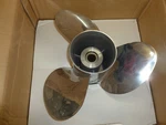 Honda Outboard Propeller 58133-ZY3-A17AH 14 1/4 X Stainless Steel. Fixed Price $200.00.