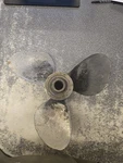 Used Stainless Steel 3 Blade Omc Prop #172492 Pitch. Fixed Price $75.00.