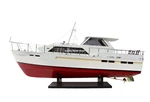 Chris Commander 47 - 32" Handcrafted Wooden Model Boat Ready Display. Fixed Price $780.00.
