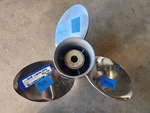 Re-conditioned Counter Rotating 15 1/4" X 19P Suzuki Stainless Propeller, P9031. Fixed Price $420.00.
