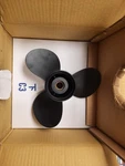 New Tohatsu/nissan Amita 3 Black Aluminum Prop 11.4X12. Fixed Price $143.00.