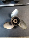 Honda 58233-ZY3-B19H Stainless Propeller 14.25" X Lh 15 Spline. Fixed Price $250.00.