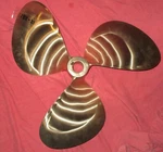 Mi Wheel 24 X 25 Nibral Inboard Propeller Left Hand 2" Bore (188-21). Fixed Price $1700.00.