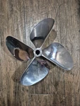 14 X 18 Rh 1.1/8" Shaft Blade Stainless Steel Chrome Boat Propeller. Fixed Price $250.00.