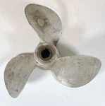 Boat Marine Blade Aluminum Propeller 9" X Keyed For 3/4" Shaft. Fixed Price $45.00.