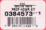 Genuine Omc Propeller Hardware Part Number - 384573. Fixed Price $16.99.