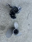 2 Used Aluminum Mercury Propeller 9 1/4 X Rh, 8 Spline. Fixed Price $40.00.