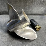 993004 Michigan Wheel Rapture Stainless Rh 14-1/4 X 19 Propeller 90 100 115 + Hp. Fixed Price $150.00.