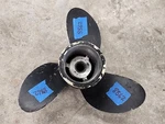 Aluminum 11" X 9P Michigan Wheel Propeller, Pj 95, 012054, Omc 14 Spline, P8862. Fixed Price $47.00.