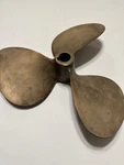 Brass Columbian Boat Propeller D14P11 1-3/16" To 1" Tapered Shaft. Fixed Price $60.00.