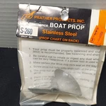 Prather Products S-260 Stainless Steel Propeller. For Rc Boats.. Fixed Price $39.99.