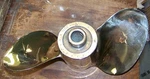 Bright And Shiny Omc Brass 2 Blade Vintage Boat Propeller 381464 13 X 18. Fixed Price $119.99.