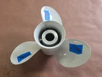 Aluminum 12 3/4" X Tohatsu Prop, 48-77348 T45 21P, Mercury, Flo Torq, P11386. Fixed Price $93.00.
