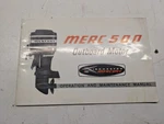 Mercury 500 Outboard Motor Operation And Maintenance Manual Book 1966. Fixed Price $47.50.