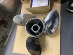 Evinrude Johnson 0763914 14.75X17 Rh Viper Stainless Steel Prop New W/ Hub. Fixed Price $425.00.