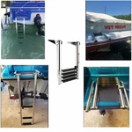 Amarine Made 4 Step Stainless Steel Telescoping Boat Ladder Durable Swim. Fixed Price $59.99.