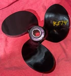 Wheel 10 X 11 PJ-73 Aluminum Propeller For Evinrude 60-90 Hp 1960 68 (K574). Fixed Price $65.00.