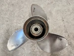 15" X 17P Omc Evinrude Johnson Stainless Propeller, 391290, Spline, P9708. Fixed Price $115.00.