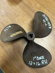 12 X 16 Rh Boat Prop Chris Craft Federal Equi-poise T-36 1" Bore #670. Fixed Price $275.00.