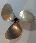 Chris Craft Equi-poise 12" Bladed Brass Boat Propeller 3673LH Dynamic Balance. Fixed Price $450.00.