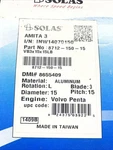 Solas 8712-150-15 Propeller X Volvo Penta Lh Rotation Aluminum. Fixed Price $176.50.