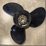 Solas/evinrude Johnson Amita 13.25X17P Aluminum Blade Right Hand Propeller. Fixed Price $130.00.