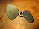 Michigan Wheel Brass 2 Blade Racing Propeller Lh 9/16" Shaft. Fixed Price $99.00.