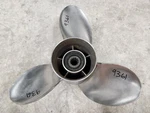 13 1/2" X 20P Powertech PTR3 Stainless Propeller, Suzuki Spline Hub, P9361. Fixed Price $195.00.