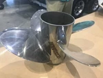 Left Hand Blade 14 1/2" X 17P Mercury Offshore Prop, 48-825899-17, Stainless.. Fixed Price $305.00.