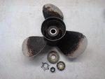 K3 Aluminum 15 1/4" X 21P Mercury Propeller 48-58424-21 W/ Hub Kit. Fixed Price $59.95.
