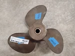 Left Hand Bronze 12" X 15P Michigan Wheel Prop, Spline Mercury Mark 600 P6231. Fixed Price $23.00.