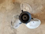 3/4" X 11P Omc Stainless Steel Prop, Fits Evinrude Johnson Spline, # 1327. Fixed Price $167.00.