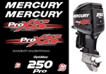 Mercury Outboard 250 Proxs Optimax Decals Set / Stikers. Fixed Price $139.00.