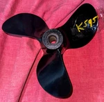Wheel X 10.5 PJ-17 Aluminum Propeller For Evinrude Johnson 25HP (K595). Fixed Price $99.00.